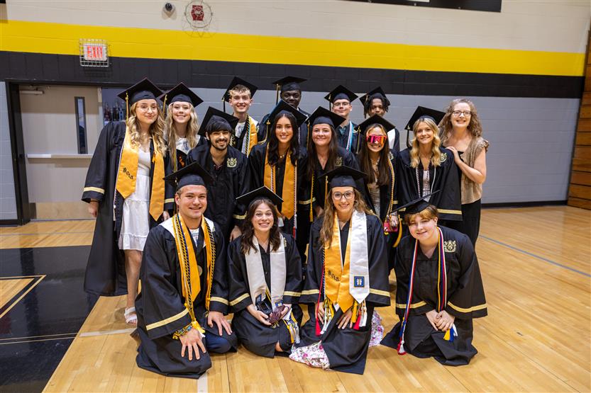 Students celebrate graduating